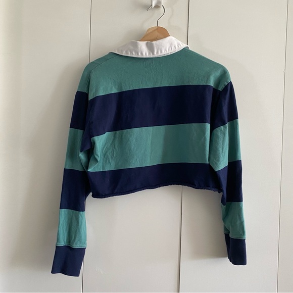 🍂fall drop🍂 Cropped Y2K American Eagle Rugby Tee - Picture 4 of 4